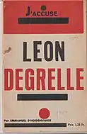 Manifeste contre Léon Degrelle, rédigé par Emmanuel d'Hooghvorst