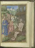 Job sur son tas de fumier, f.141r.