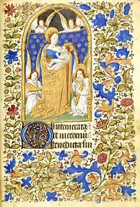 folio 27r : Vierge à l’Enfant.