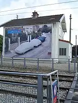 Le bâtiment ancien de la gare a été redécoré.