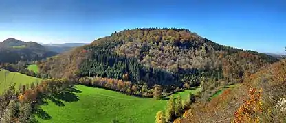 La vallée du Lison depuis le belvédère de Lizine.