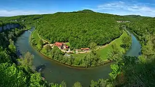 La boucle de la Loue au belvédère de la Piquette.