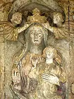 Vierge à l'Enfant du portail occidental.