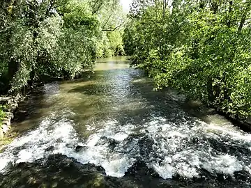 La Lizonne au pont de la RD 78.