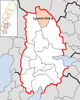 Localisation de Ljusnarsberg
