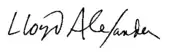 Signature de Lloyd Alexander