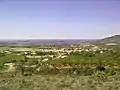 Loarre 15 Vue de haut depuis la route du château.