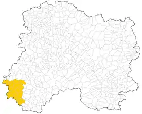 Localisation de Communauté de communes des Portes de Champagne