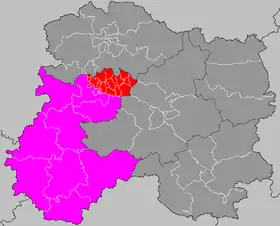 Localisation du canton d'Ay