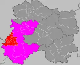 Localisation du canton de Montmirail