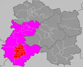 Localisation du canton de Sézanne