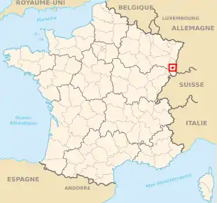 Carte des départements français.