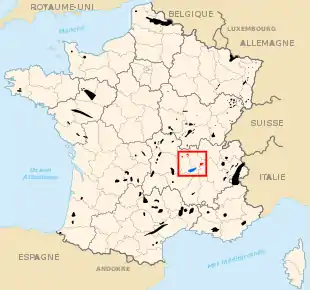 Carte des départements français.