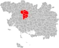 Localisation de la communauté de communes dans le département en 2016.