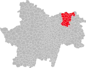 Localisation de Communauté de communes Saône Doubs Bresse