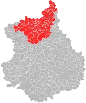 Carte de la communauté d'agglomération du Pays de Dreux (2018).