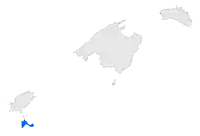 Localisation de l'île de Formenteradans les Îles Baléares.