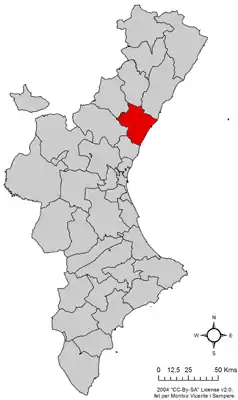 Localisation de Plana Baixa