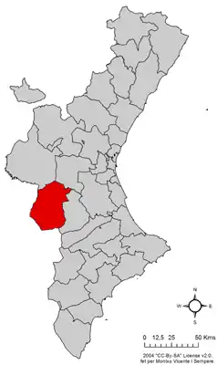 Localisation de Valle de Cofrentes