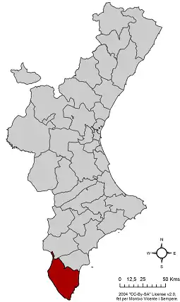 Localisation de Vega Baja del Segura