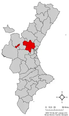 Localisation de Camp de Túria