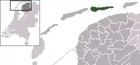 Localisation de Ameland