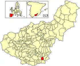 Localisation de Albondón