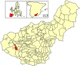 Localisation de Cacín