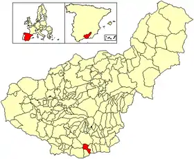 Localisation de Lújar