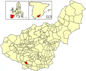 Localisation de Lentegí