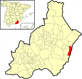 Localisation de Mojácar
