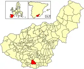 Localisation de Vélez de Benaudalla