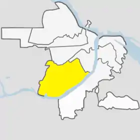 Localisation de Arrondissement d'Avtozavodski