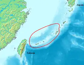 Les îles Ryūkyū au sein de l'archipel Nansei.