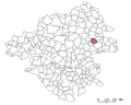 Situation de la commune de Teillé dans le département de la Loire-Atlantique.