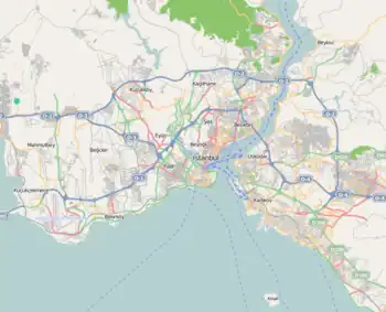 Voir sur la carte administrative de Istanbul