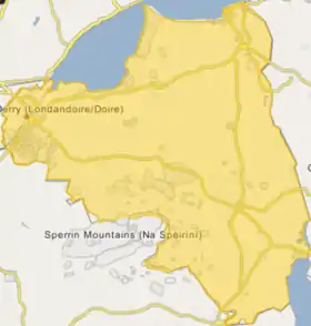(Voir situation sur carte : comté de Londonderry)
