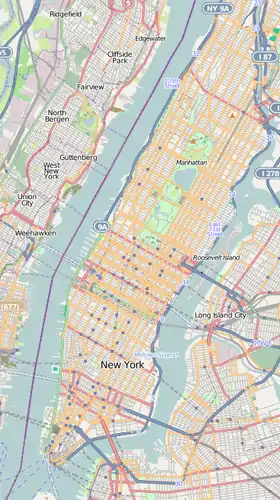 Voir sur la carte administrative de la zone Manhattan