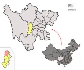 Localisation de Bǎoxīng Xiàn