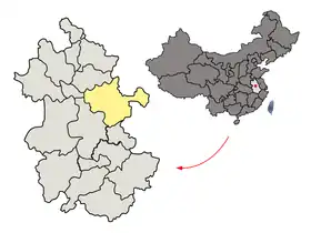 Localisation de Chuzhou