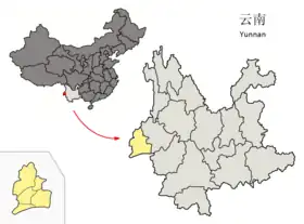 Localisation de Préfecture autonome dai et jingpo de Dehong