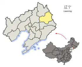 Localisation de Fushun