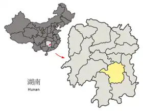 Localisation de Hengyang