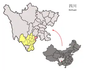 Localisation de Léibō Xiàn