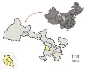 Localisation de Prefecture autonome hui de Linxia