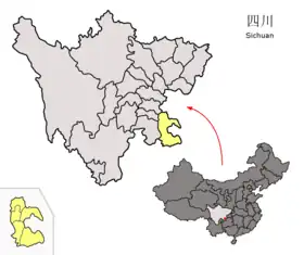 Localisation de Luzhou