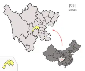 Localisation de Meishan (Sichuan)