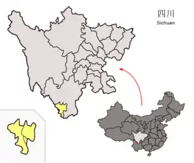 Localisation de Panzhihua