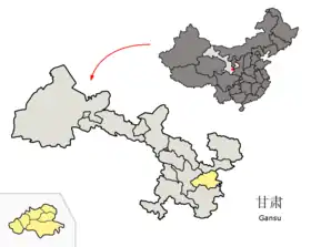 Localisation de Tianshui shì