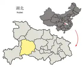 Localisation de Yíchāng shì